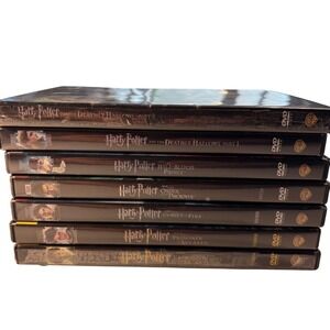 Warner Bros Harry Potter DVD Set 7 Movies Chamber of Secrets to Deathly Hallows